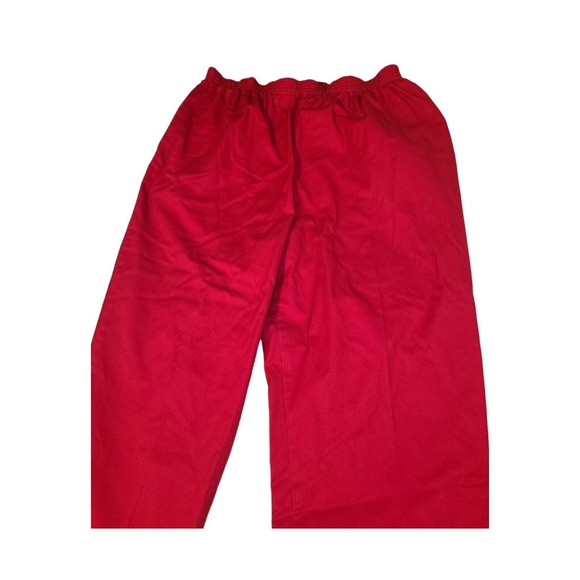 Priority One Red Stretch Band Waist Pants - Picture 3 of 8